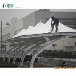 百貿網車棚產品分析 工廠棚·學校棚·汽車棚·自行車棚的建筑膜結構解決方案